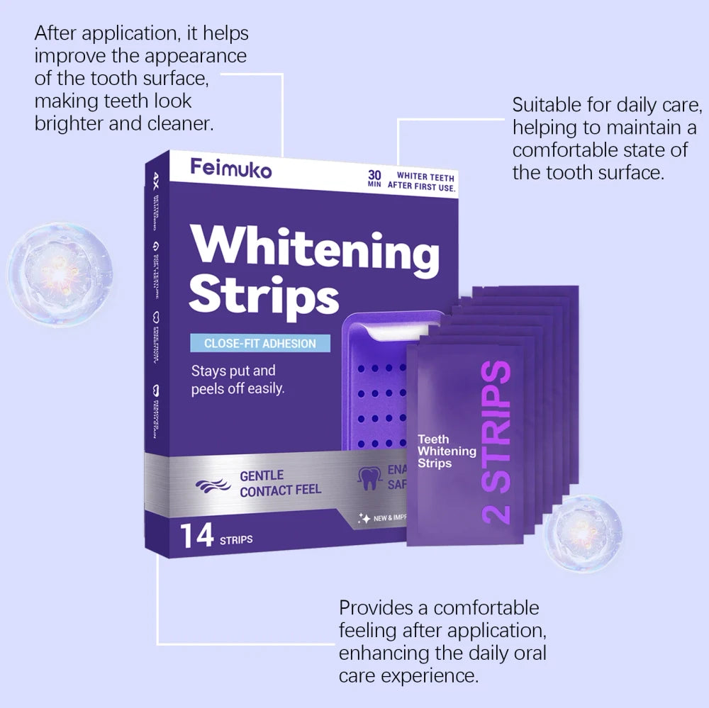 Purple Teeth Whitening Strips