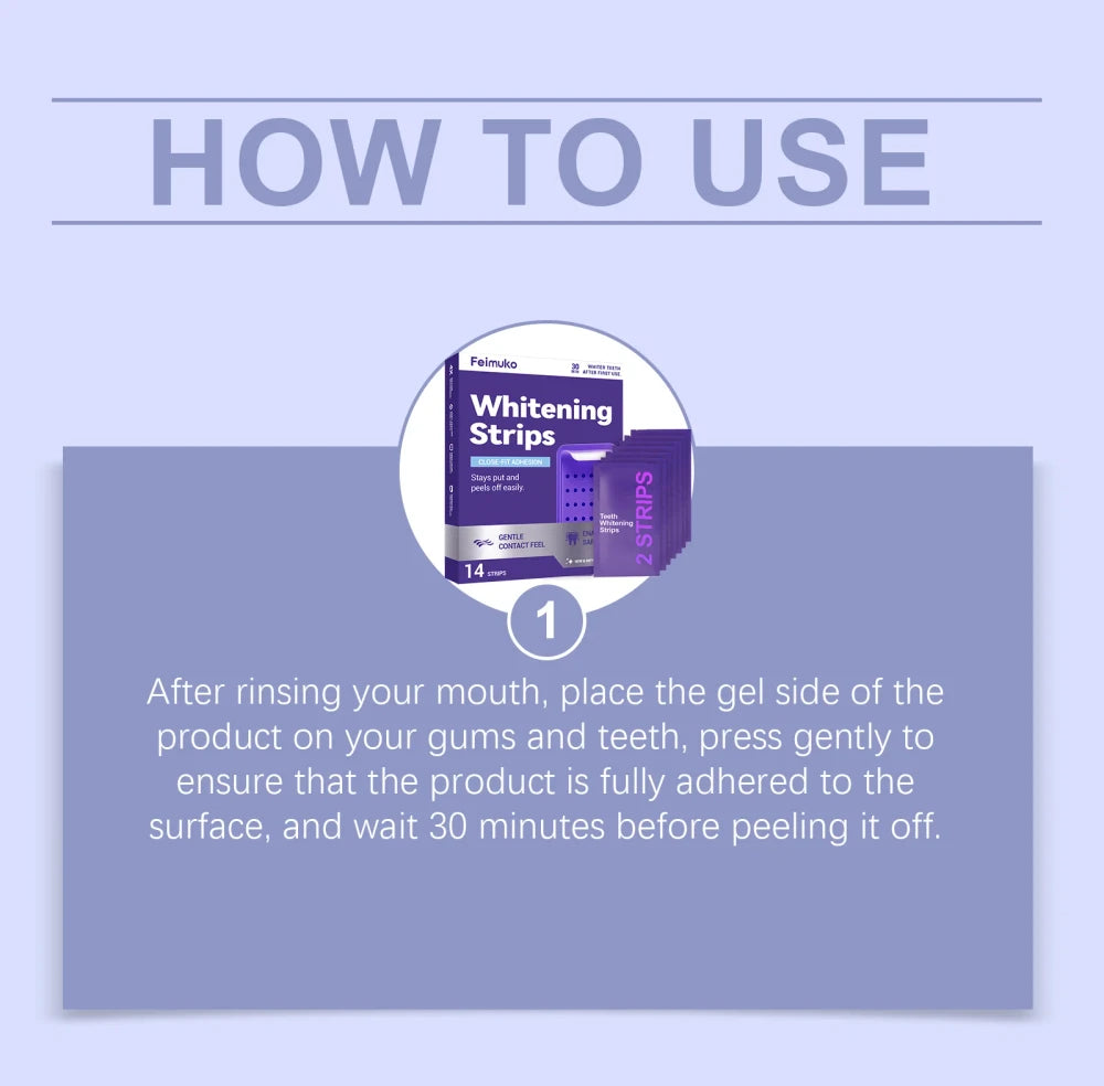 Purple Teeth Whitening Strips