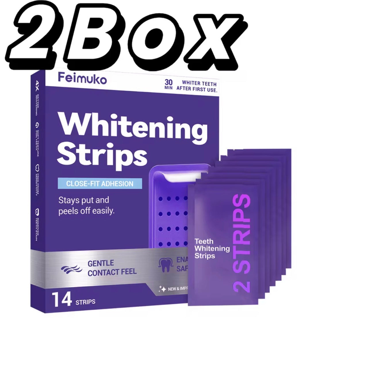 Purple Teeth Whitening Strips